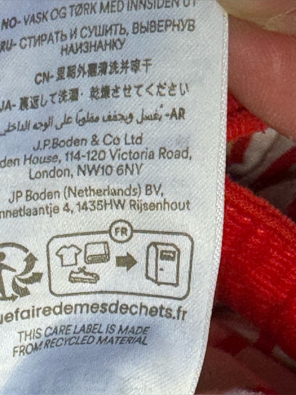Baby Boden red corduroy overalls SZ 2-3 years - Picture 4 of 7